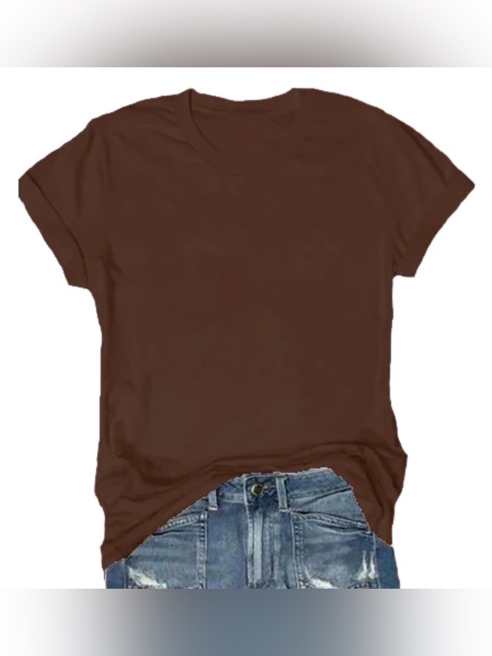 CC-Peach Women’s Short Sleeve Solid Color Casual/Athleisure